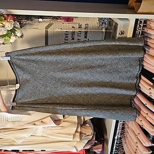 Midi gray a line skirt